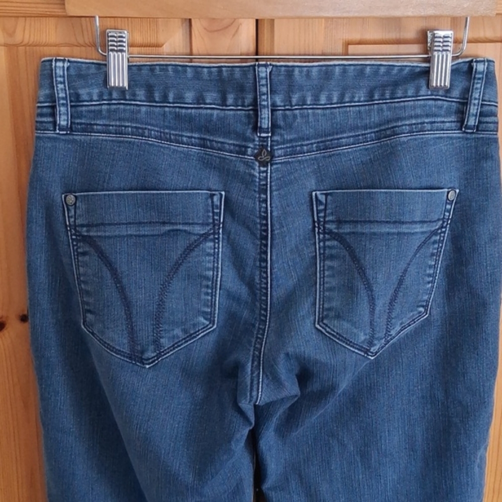 PrAna Flannel Lined Boyfriend Denim Straight Leg Jeans Size 27 - Picture 6 of 10